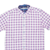 TED BAKER Mens Shirt Purple Check S