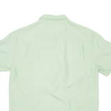 ISLAND REPUBLIC Mens Plain Shirt Green M