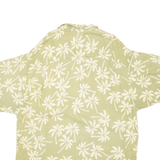 BACK EAST Mens Hawaiian Shirt Green Crazy Pattern M