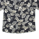 HAVANA JACK'S CAFE Mens Shirt Black Floral L
