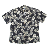 HAVANA JACK'S CAFE Mens Shirt Black Floral L