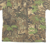 RATTLERS BRAND Mens Polo Shirt Brown Camouflage M