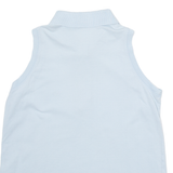 PIQUET Womens Polo Shirt Blue Sleeveless S