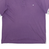 CHAMPION Mens Polo Shirt Purple L