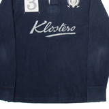 HACKETT LONDON Mens Polo Shirt Blue Long Sleeve M