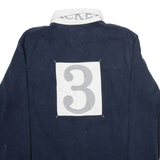 HACKETT LONDON Mens Polo Shirt Blue Long Sleeve M