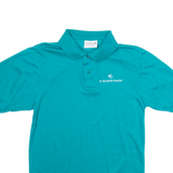 CRYSTAL Mens Polo Shirt Green S