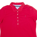 TOMMY HILFIGER Mens Polo Shirt Red M