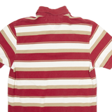 TOMMY HILFIGER Mens Polo Shirt Red Striped M