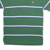 POLO RALPH LAUREN Mens Polo Shirt Green Striped L