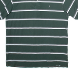 NAUTICA Mens Polo Shirt Green Striped XL