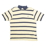 NAUTICA Mens Polo Shirt Yellow Striped M