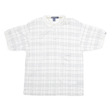 NAUTICA Mens Polo Shirt White Check L