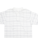NAUTICA Mens Polo Shirt White Check L