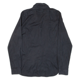 TED BAKER Mens Plain Shirt Black Long Sleeve S