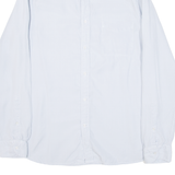 REISS Mens Plain Shirt Blue Long Sleeve L