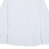 REISS Mens Plain Shirt Blue Long Sleeve L