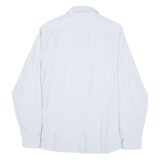 REISS Mens Plain Shirt Blue Long Sleeve L