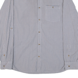TED BAKER Mens Shirt Blue Gingham Long Sleeve S
