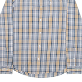 ORIGINAL PENGUIN Slim Fit Mens Shirt Blue Check Long Sleeve M