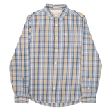 ORIGINAL PENGUIN Slim Fit Mens Shirt Blue Check Long Sleeve M