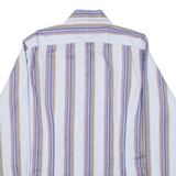 TED BAKER Mens Shirt Blue Striped Long Sleeve M