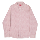 HUGO BOSS Mens Shirt Red Long Sleeve L