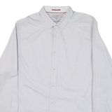 TED BAKER Mens Shirt Grey Long Sleeve M