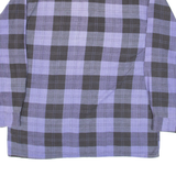 SHIRT COMPANY Mens Shirt Purple Check Long Sleeve M