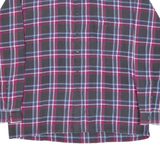 TRAMPS Mens Shirt Black Check Long Sleeve XL