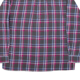 TRAMPS Mens Shirt Black Check Long Sleeve XL