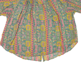SHAREENA Womens Shirt Green L