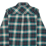 VANS Mens Shirt Green Check Long Sleeve S
