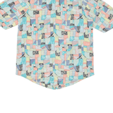 Womens Shirt Green Geometric L