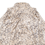 SERGIO DI LAURENTI Womens Shirt Gold Paisley Long Sleeve L