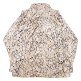 SERGIO DI LAURENTI Womens Shirt Gold Paisley Long Sleeve L