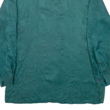PARK LANE Womens Shirt Green Paisley Long Sleeve M