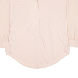 CHICOREE Womens Plain Shirt Pink Long Sleeve S