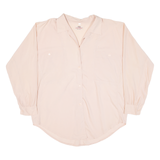 CHICOREE Womens Plain Shirt Pink Long Sleeve S