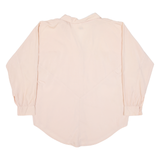 CHICOREE Womens Plain Shirt Pink Long Sleeve S