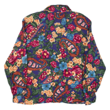 DONNKENNY Womens Shirt Blue Floral Long Sleeve S
