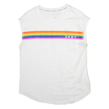 DKNY Sport Rainbow Womens T-Shirt White XS