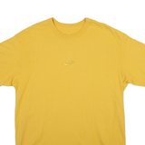 NIKE Loose Fit Mens T-Shirt Yellow M