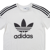 ADIDAS ORIGINALS Womens T-Shirt White UK 4