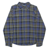COLUMBIA Omni-shade Sun Protection Womens Shirt Blue Check Long Sleeve M