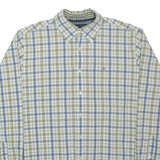 TOMMY HILFIGER Mens Shirt Green Check Long Sleeve M