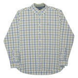 TOMMY HILFIGER Mens Shirt Green Check Long Sleeve M