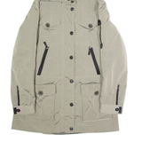 BOGNER Womens Parka Coat Grey Hooded UK 10
