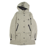 BOGNER Womens Parka Coat Grey Hooded UK 10