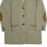 BOGNER Womens Blazer Jacket Blue Wool Check L
